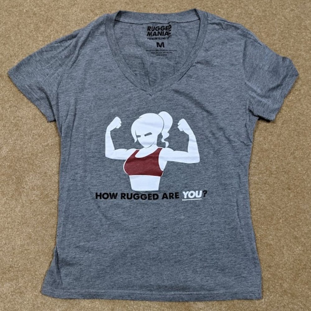 Rugged Maniac Grey Finisher V-Neck Tee